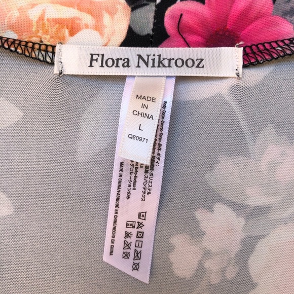 Flora Nikrooz Floral Robe Black Lace Fiona Butter - Picture 5 of 9